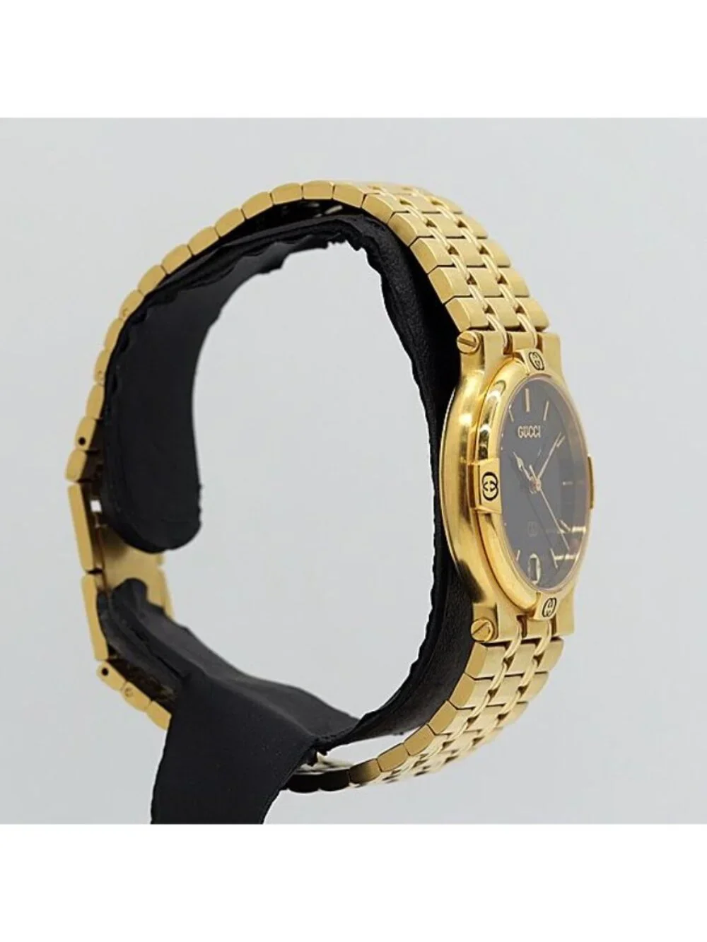 Gucci Quartz Black Dial Date Watch